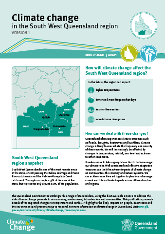 Climate change in South West Queensland region (V1)